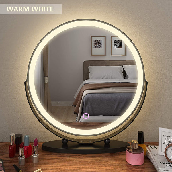 Ingle Home 20" Round Vanity Cosmetic Makeup LED light with Smart Touch Control