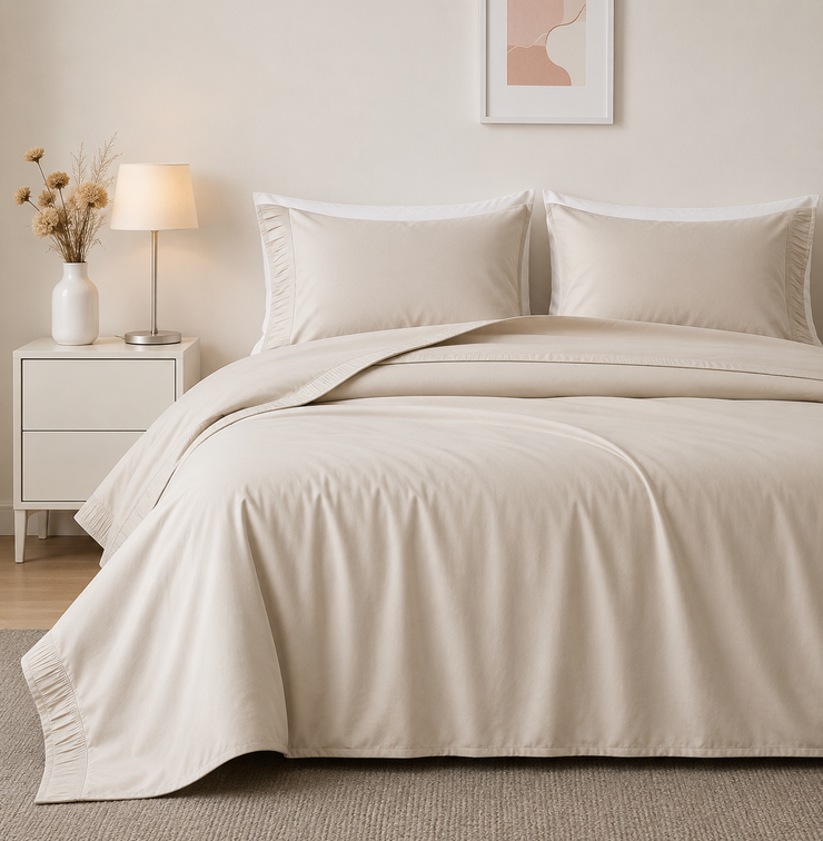 Premium Microfiber Sheet Set – Easy-Care Cooling Bedding with Soft Breathable Comfort