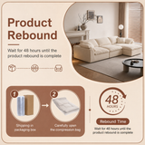 Modern Chenille Modular Cloud Sofa – Convertible Sectional Couch with Deep Seat & No-Assembly Design