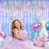 Modern Foil Fringe Backdrop – Shimmer Tinsel Curtain for Parties, Celebrations & Photo Décor