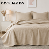 Premium French Linen Sheet Set – Soft Washed Bedding with Breathable All-Season Comfort