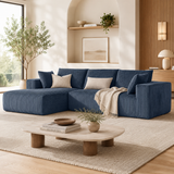 Modern Modular Boneless Sofa – Deep Seat Couch with Chaise & Flexible Lounge Design