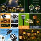 Modern Solar Outdoor Lights – LED Pathway Lighting for Garden & Landscape