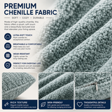 Modern Chenille Cloud Lounge Chair – Oversized Deep Seat Round Sofa with Double Armrests & No-Assembly Design