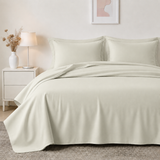 100% Bamboo Viscose Sheet Set – Cooling Bedding with Ultra Soft Comfort & Double-Stitched Durability