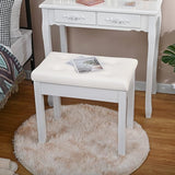 Elegant Solid Wood Piano Bench - with Luxurious Plush Cushion and Storage Compartment