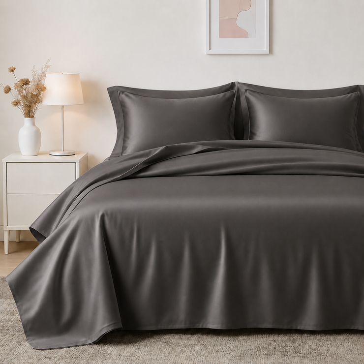 Premium Bamboo Viscose Sheet Set – Cooling Bedding with Silky Soft Breathable Comfort