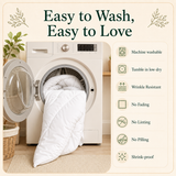 Luxury Bamboo Viscose Comforter – Cooling Duvet Insert with Lightweight Breathable Comfort