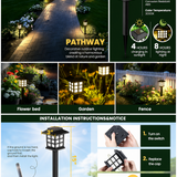 Modern Solar Outdoor Lights – LED Pathway Lighting for Garden & Landscape