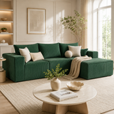 Modern Modular Boneless Sofa – Deep Seat Couch with Chaise & Flexible Lounge Design