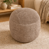 Modern Corduroy Pouf Ottoman – Plush Foot Stool with Foam Filling for Cozy Living Spaces