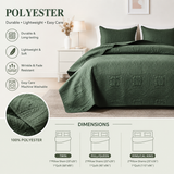 Bedding Bedspread-Polyester – Lightweight Coin Pattern Coverlet for All Season