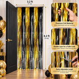 Modern Foil Fringe Backdrop – Shimmer Tinsel Curtain for Parties, Celebrations & Photo Décor