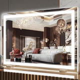 Hollywood Vanity Mirror – LED Makeup Mirror with Adjustable Brightness & 3 Color Lighting, Gold Frame