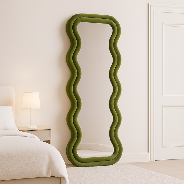 Full Length Irregular Wavy Floor Mirror