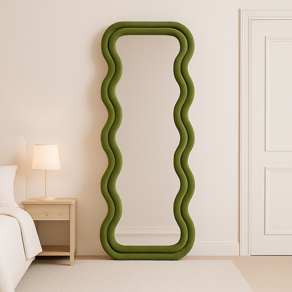 Full Length Irregular Wavy Floor Mirror