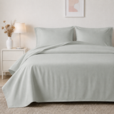 Luxury 100% Cotton Sheet Set– 450 Thread Count Sateen Bedding with Extra Soft Hotel-Quality Comfort