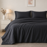 Premium Microfiber Sheet Set – Easy-Care Cooling Bedding with Soft Breathable Comfort