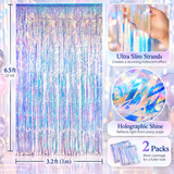Modern Foil Fringe Backdrop – Shimmer Tinsel Curtain for Parties, Celebrations & Photo Décor