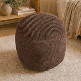 Modern Corduroy Pouf Ottoman – Plush Foot Stool with Foam Filling for Cozy Living Spaces