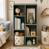 Modern 5-Cube Bookshelf – Reversible Storage Bookcase for Living Room, Bedroom & Home Office