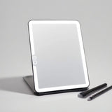 LED Lighted Travel Vanity Makeup Mirror | 3 Color Light, Small & Compact, Portable, Lighted, Rechargeable, Illuminated Mirror