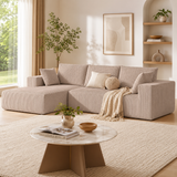 Modern Modular Boneless Sofa – Deep Seat Couch with Chaise & Flexible Lounge Design