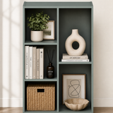 Modern 5-Cube Bookshelf – Reversible Storage Bookcase for Living Room, Bedroom & Home Office
