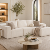 Modern Modular Boneless Sofa – Deep Seat Couch with Chaise & Flexible Lounge Design