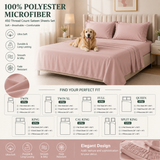 Premium Microfiber Sheet Set – Easy-Care Cooling Bedding with Soft Breathable Comfort