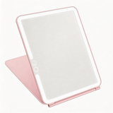 LED Lighted Travel Vanity Makeup Mirror | 3 Color Light, Small & Compact, Portable, Lighted, Rechargeable, Illuminated Mirror
