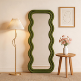 Full Length Irregular Wavy Floor Mirror