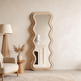 Full Length Irregular Wavy Floor Mirror