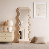 Full Length Irregular Wavy Floor Mirror
