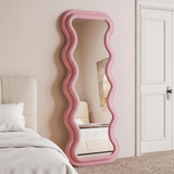 Full Length Irregular Wavy Floor Mirror
