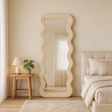 Full Length Irregular Wavy Floor Mirror