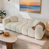 84" Cloud Sofa – Oversized Deep Seat Upholstered Couch, No-Assembly Compressed 3-Seater for Living Room & Bedroom