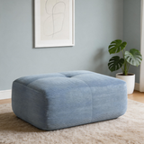 80" Modular Cloud Sectional Sofa – Deep Seat Memory Foam Corduroy Couch with Ottoman, No-Assembly Compressed Loveseat