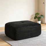 80" Modular Cloud Sectional Sofa – Deep Seat Memory Foam Corduroy Couch with Ottoman, No-Assembly Compressed Loveseat