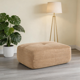 80" Modular Cloud Sectional Sofa – Deep Seat Memory Foam Corduroy Couch with Ottoman, No-Assembly Compressed Loveseat