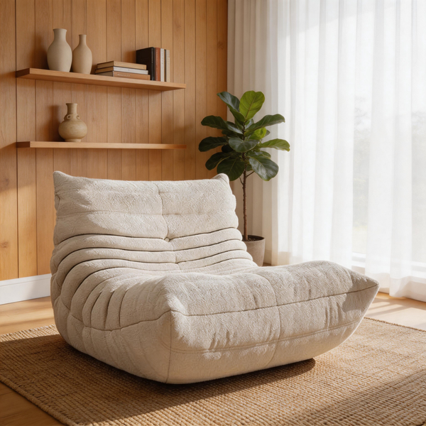 Accent Lazy Floor Sofa - Memory Foam Bean Bag Couch Lounge