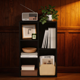 Modern 5-Cube Bookshelf – Reversible Storage Bookcase for Living Room, Bedroom & Home Office