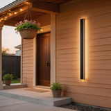 Modern LED Outdoor Wall Light – Long Linear Exterior Sconce with Warm 3000K Lighting
