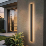 Modern LED Outdoor Wall Light – Long Linear Exterior Sconce with Warm 3000K Lighting