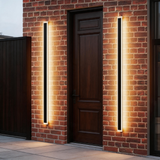 Modern LED Outdoor Wall Light – Long Linear Exterior Sconce with Warm 3000K Lighting