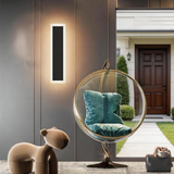 Modern LED Outdoor Wall Light – Long Linear Exterior Sconce with Warm 3000K Lighting