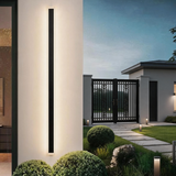 Modern LED Outdoor Wall Light – Long Linear Exterior Sconce with Warm 3000K Lighting