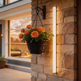 Modern LED Outdoor Wall Light – Long Linear Exterior Sconce with Warm 3000K Lighting