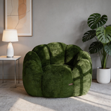 Floral Bean Bag/Lazy Chair – Ultra Soft Faux Fur Lounge Sofa for Reading & Relaxation