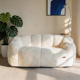 Floral Bean Bag/Lazy Chair – Ultra Soft Faux Fur Lounge Sofa for Reading & Relaxation